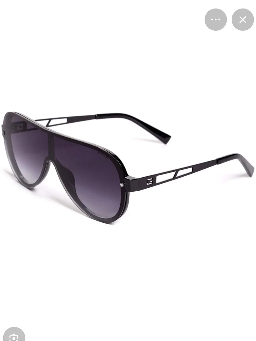 Guess Unisex Rimless Shield / Contemporary Aviator sunglasses